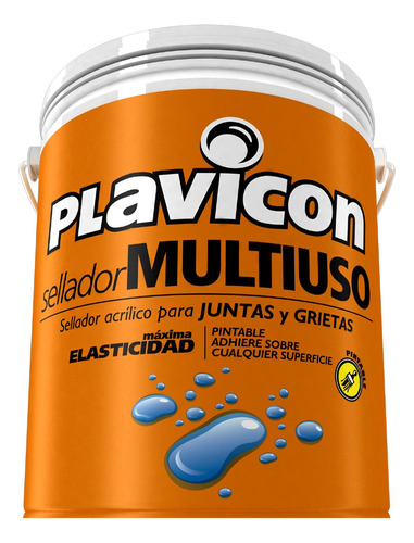 Sellador Acrílico Multiuso Plavicon Grietas Fisuras 1 Kg.