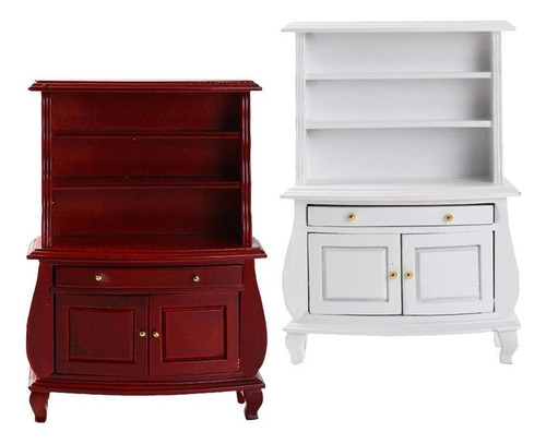 Nuevo Mueble Miniatura 1/12 Dollhouse Multifuncional Blanco