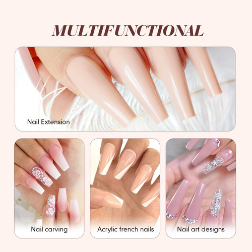 Kit De Uñas Acrílicas Saviland Starter Con Polvo Y Líquido A
