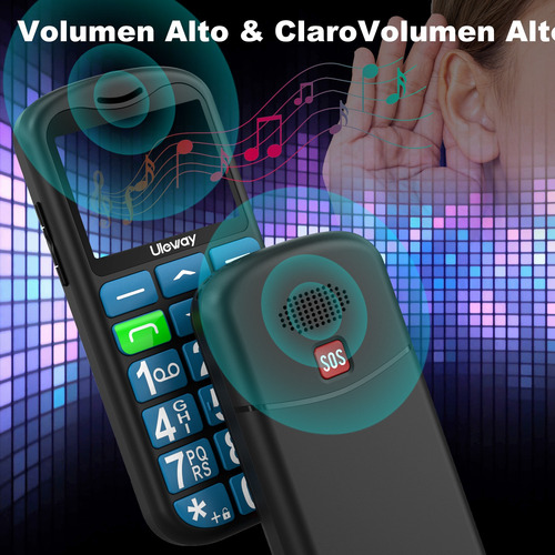 Celular 4g Para Personas Mayores Uleway Con Base De Carga ! Azul