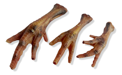 Premio Natural Para Perro Patita De Pollo Deshidratada 6 Pz.