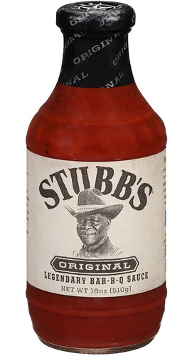 Salsa Legendaria Bar-b-q Stubb's Sabor Original 510g