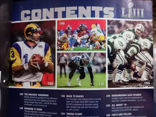 Programa Oficial Superbowl Nfl 2019 Patriots Vs Rams (Usado)