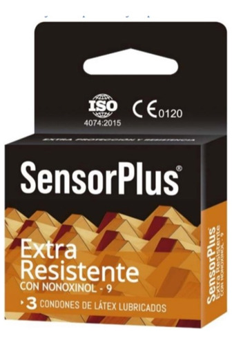 Preservativos Sensor Plus Extra Resistente 3 Unidades