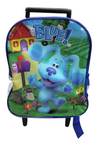 Mochila + Carro/ Ruedas Las Pistas De Blue 30x24x20 Oficial 