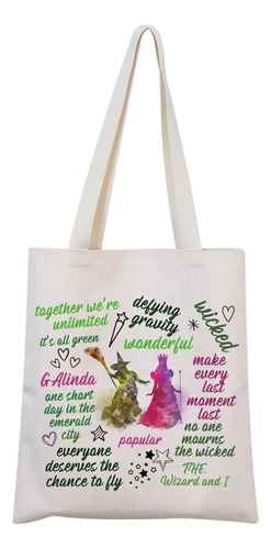 Mnigiu Wicked Tote Bag Wicked Musical Tote Wicked Musical Me