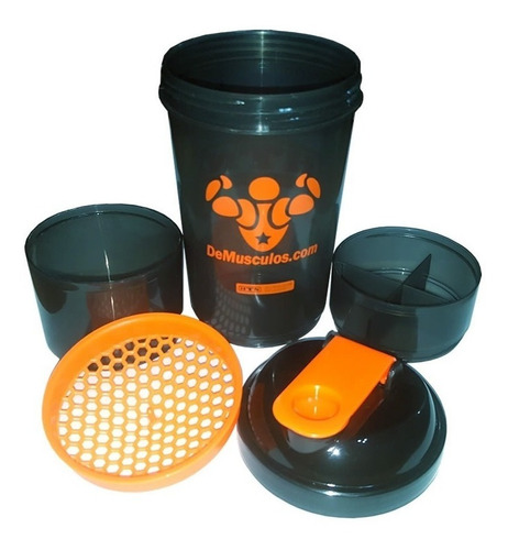 Vaso Mezclador Tapa Rosca Shaker 3 Funciones 600 Cm3 