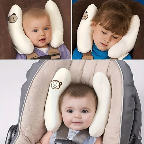 Cojín Para Coche Bebé Almohada Protección Soporte Cuello