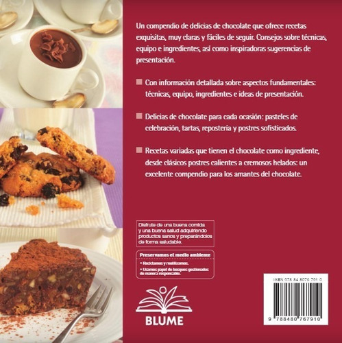500 Delicias De Chocolate, De Lauren Floodgate. Editorial Blume En Español