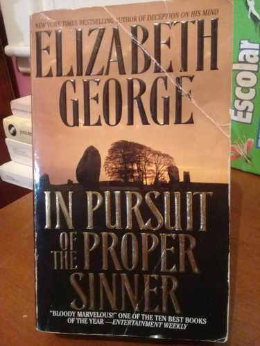 In Pursuit Of The Proper Sinner. Elizabeth George. Bantam Bo