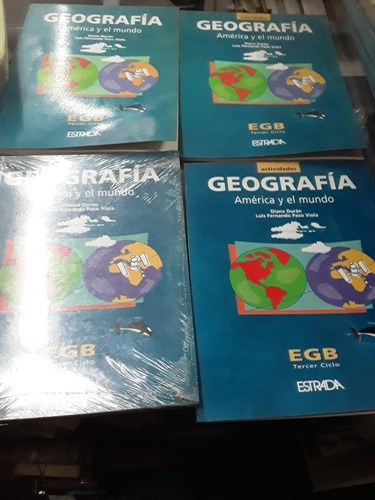 Geografía América Y El Mundo Estrada Durán Lote X2 Nuevo Y U