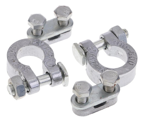 2 Pcs De Sujetar Clips Abrazadera Conector De Batería Para