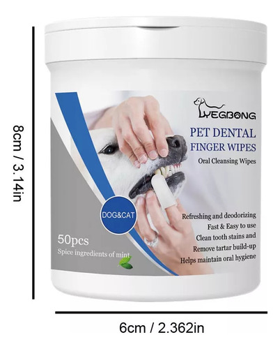 Toallitas Húmedas Para Limpiar Los Dientes De Los Perros