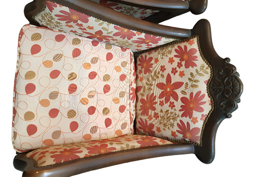 Juego De Living Sillon Chippendale Antiguo Madera Excelente (Usado)