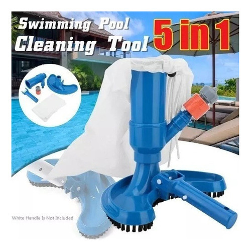 Aspiradora Para Piscina Con Cepillo De Limpieza, Unidad De Color 5 En 1