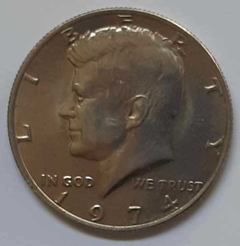 Vendo Moneda De Medio Dollar Americano Año 1974.