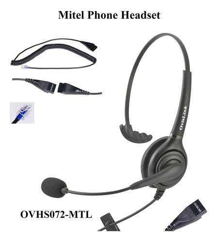 Auriculares Mitel Con Cable | Auriculares Con Micrófon...