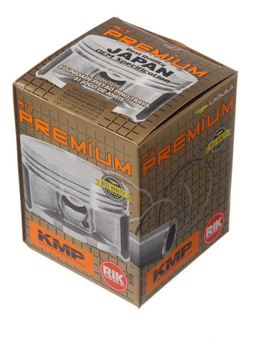Imagem 2 de 2 de Pistao Kit C/anel Rik Premium Cg/bros 160 Std