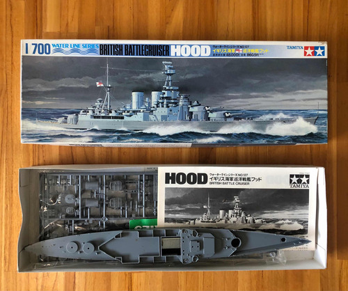 Kit Hms Hood Caça Ao Bismarck # Tanque Canhão 2a Guerra