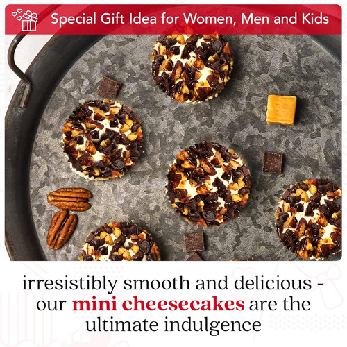 David's Cookies Turtle Chocolate Pecan Mini Cheesecakes - 6
