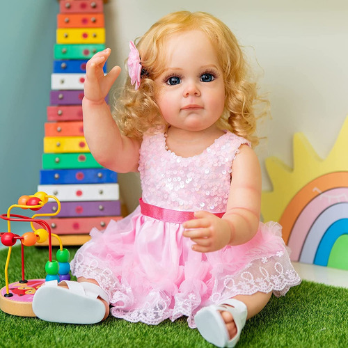 Reborn Bebe Niña Real Cuerpo Silicona Vinilo Bebes Original