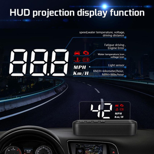 Universal Car Head Up Display Velocímetro Hud Kmh/mph