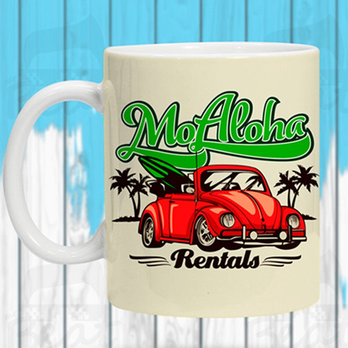 Taza Ceramica De 11oz Vw  Vocho Euro Y Frase Personalizada