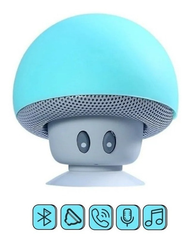 Mini Bocina Bluetooth Recargable Estilo Hongo Portátil Pop