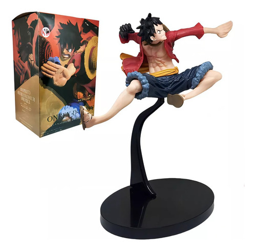 Figura Luffy One Piece Busoshoku Haki No Black Fist 18cm Bas