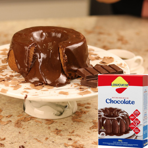 Mistura Para Bolo De Chocolate Cremoso Diet 150g - Kit Com 3