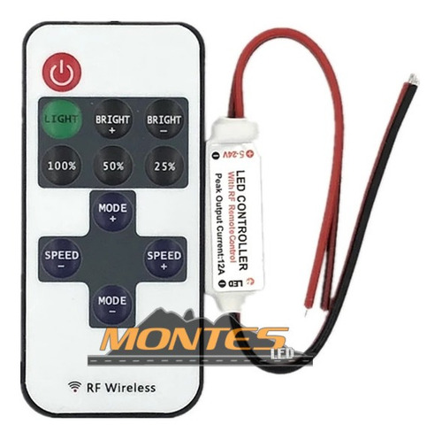 Dimmer 5v-24v Con Control A Distancia Estrobo Módulos Led 