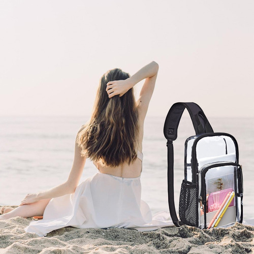 Gpp Bolsa Transparente Tipo Bandolera, Bolsa Transparente
