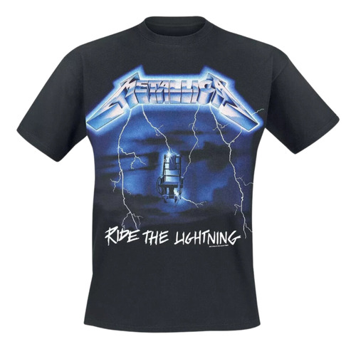 Camiseta Metallica Ride The Lightning Playera Hombre