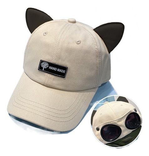 Orejas De Gato Gafas De Aviador Gorra De Beisbol