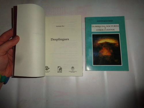 Lote 3 Libros Santiago Bao: La Maquina - Despliegues - Pendi (Usado)
