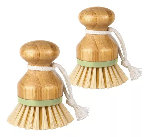 Cepillo de bambú para platos