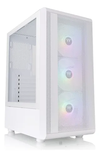 Gabinete Thermaltake S200 Tg Argb Snow Atx Mid Tower Blanco