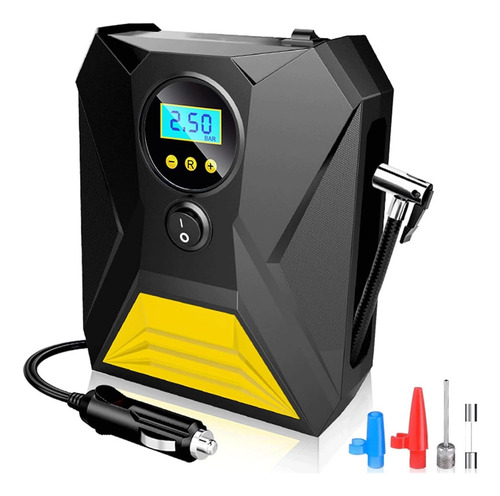 Bomba De Inflado De Neumáticos Digital Portátil De 12 V Para