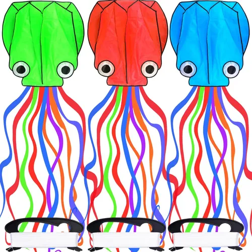 comprar Octopus Kite Paquete De 3 Cometas Para Adultos Fáciles De En