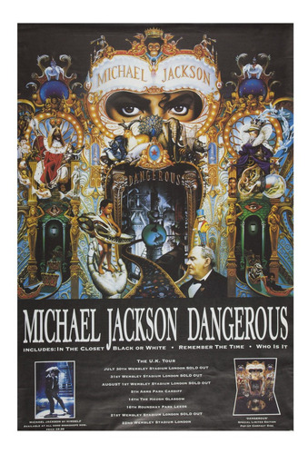 Lamina Para Enmarcar Cuadros Michael Jackson Dangerous