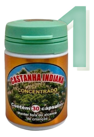 Castanha Indiana Concentrada 30 Cápsulas Original