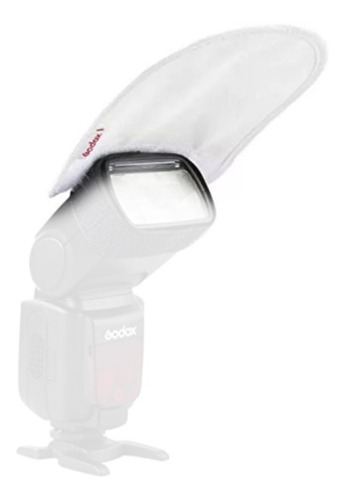 Imagen 3 de 6 de Godox Difusor Reflector Universal P/ Flash Zapata Blan/plata