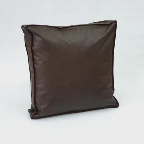 Imagen 1 de 3 de Funda Almohadon 50x50 Cm Eco Cuero Sillon Algarrobo Stock
