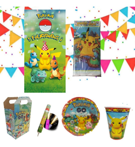 Pikachu Pokémon Artículos Fiesta Paquete 30 Niños