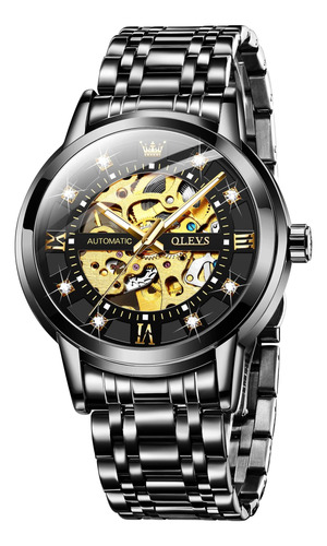 Reloj Para Hombre Olevs/correa Negra