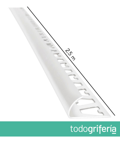Atrim Guardacanto Arco De Aluminio Blanco 10mm X 2,50m