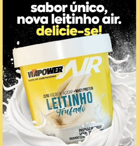 Pasta De Amendoim Air Gourmet (600g) -sorv. Truf. C/ Choc. B Leitinho Trufado