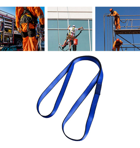 Eslinga De Escalada Para , Cuerda De Nailon De 120cm Azul