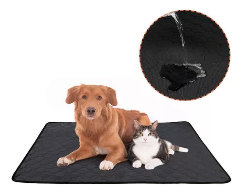 Tapete Reutilizable De 90x75 Cm Para Orina De Perros Y Gatos