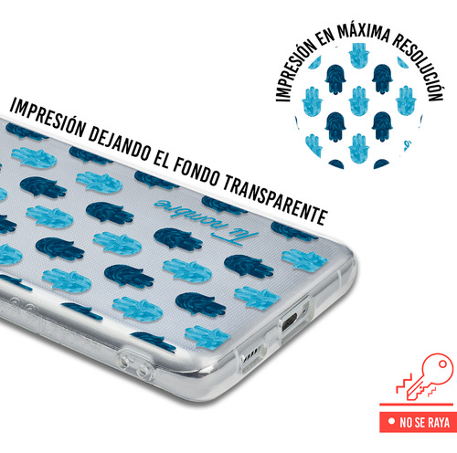 Funda Para Cubot Para Mujer Manos De Fatima Azules Tu Nombre